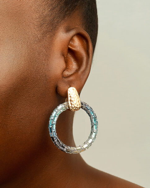 crystal wrap earrings - Image 2