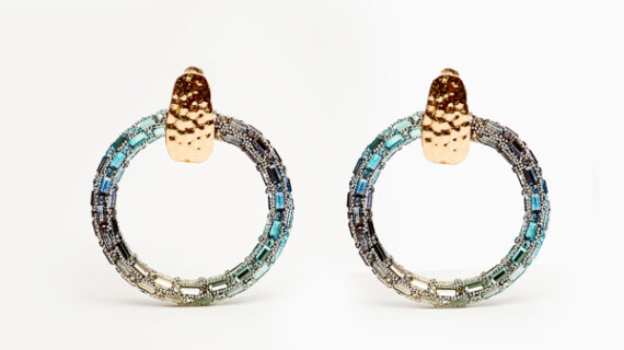 crystal wrap earrings