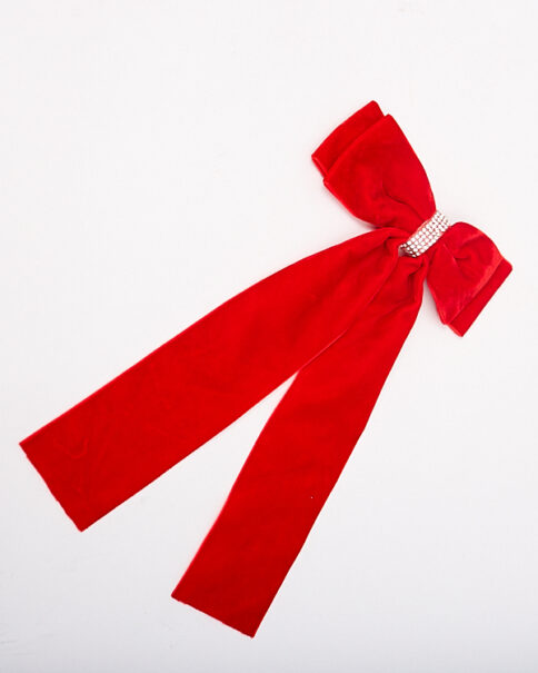 Minnie suede hair clips - Image 3