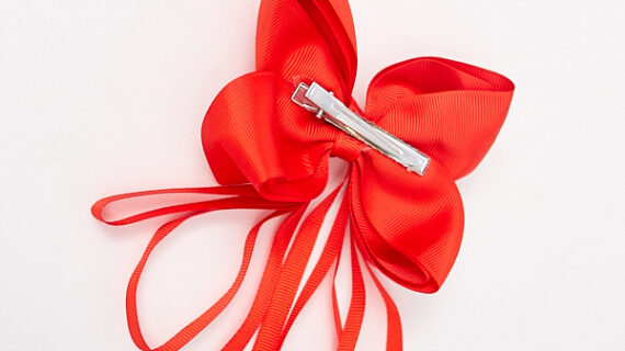 Minnie ribbon hair clip