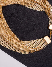 Gold rhinestone cami