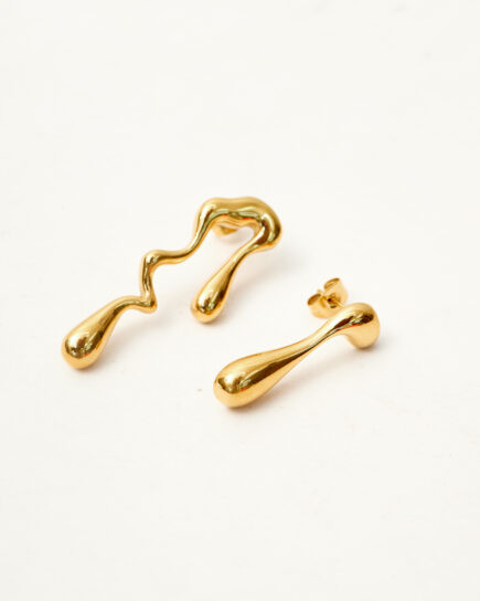 Liquid drop earrings