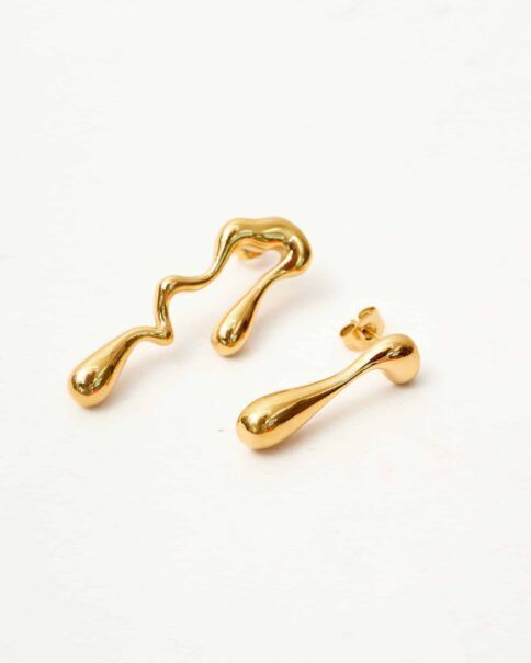 Liquid drop earrings
