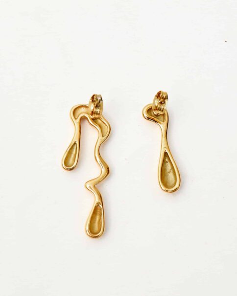 Liquid drop earrings - Image 2