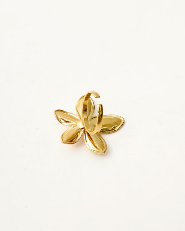 Lotus and pearl earrings - Image 2