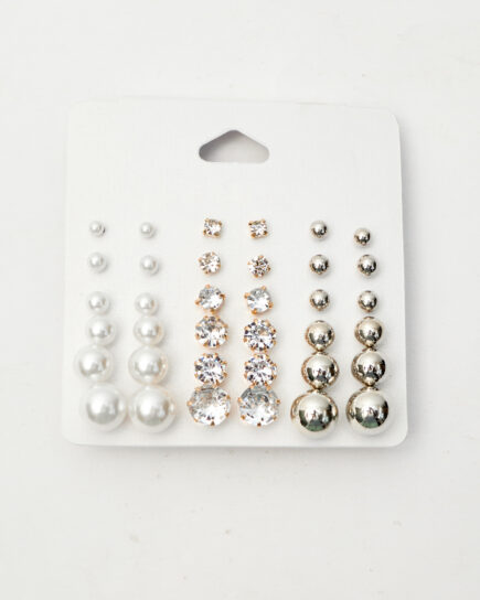 Ivory and metallic set
