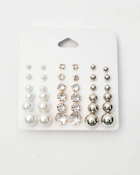 Ivory and metallic set